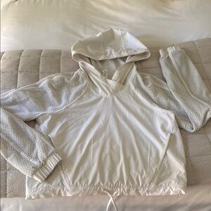 Lululemon Athletica White Relaxed Hoodie